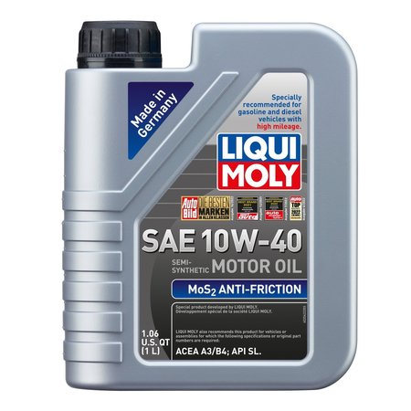 LIQUI MOLY MoS2 Antifriction Motoroil 10W-40, 1 Liter, 2042 2042